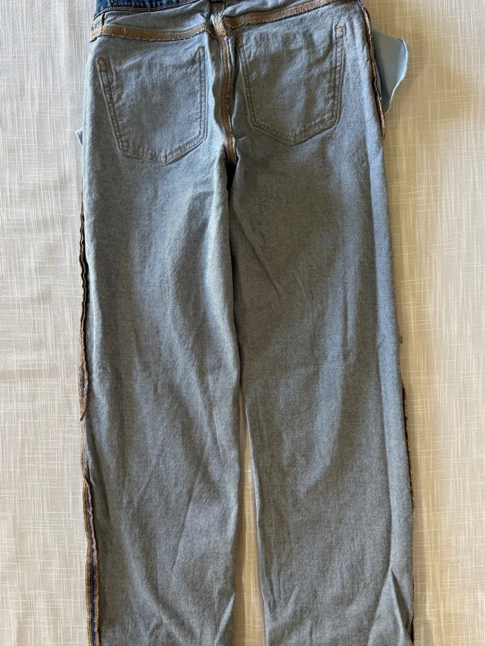 American Eagle Outfitters Blue Denim Jeans with Faded Wash